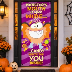 Halloween Monster Candy Fabric Keepsake 60
